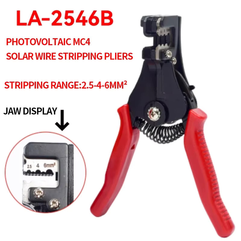 Solar-PV-Crimpwerkzeug-Set mit Drahtkabelschneider und Schraubenschlüssel inklusive Oxford-Beutel für AWG14-10 und 2,5/4/6 mm2 - Bild 1