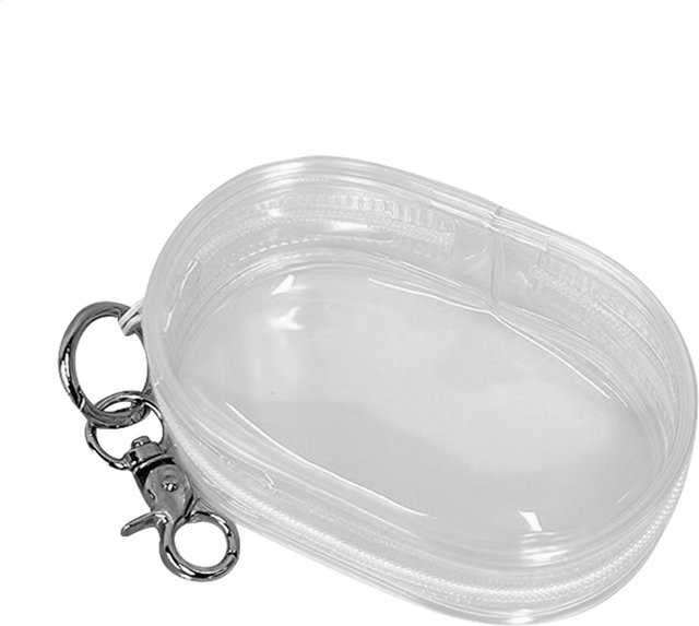 Transparente PVC-Aufbewahrungstasche als tragbarer Organizer für Datenkabel und Handy-Ladegeräte - Bild 1