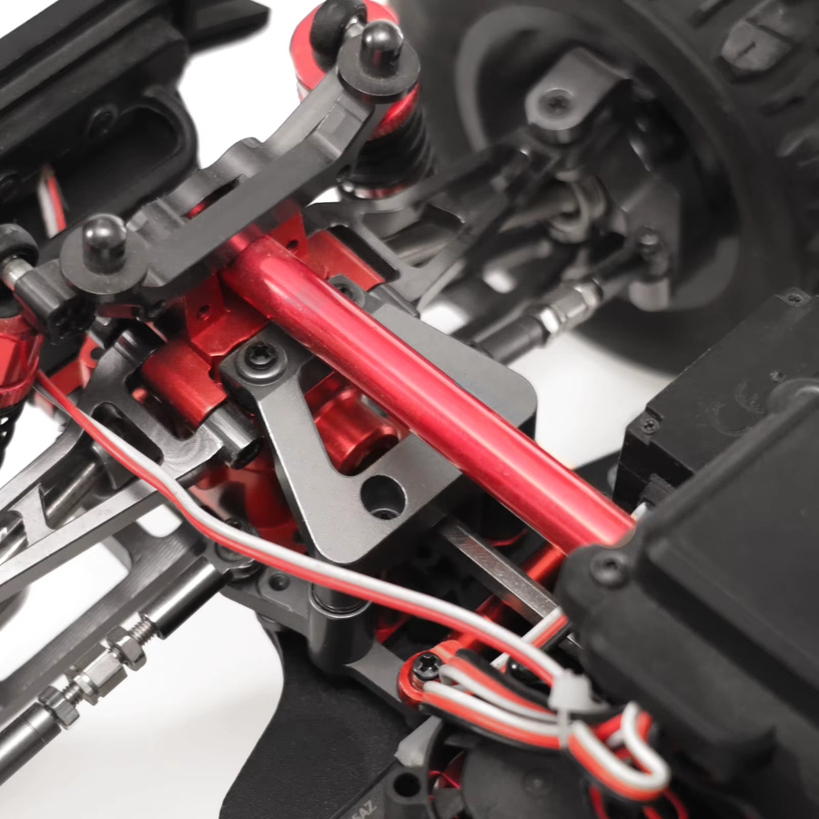 MJX Metall Lenkung Komponente Stange Servo Stange, Zubehör, Rot - Bild 2