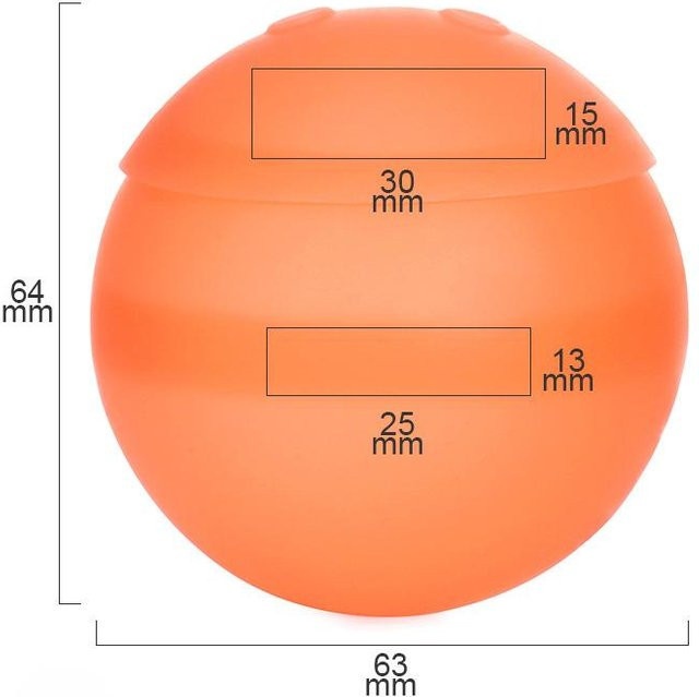 Binchi Outdoor Equipment Silikon-Wasserball, orange, ab 4 Jahre - Bild 1