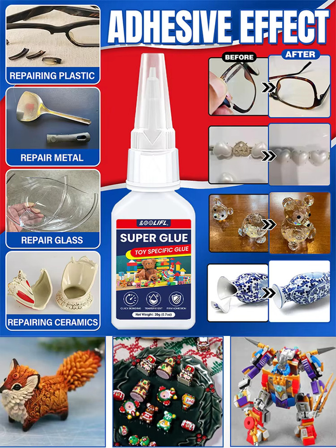 LOOLIFL Universalkleber transparent für Reparaturen an verschiedenen Materialien und Spielzeugen - Bild 7