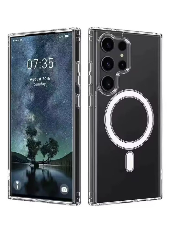 MagSafe kompatible transparente Handyhülle für Samsung Galaxy S26 Ultra und S26, stoßfeste Acryl-Schutzhülle - Bild 6
