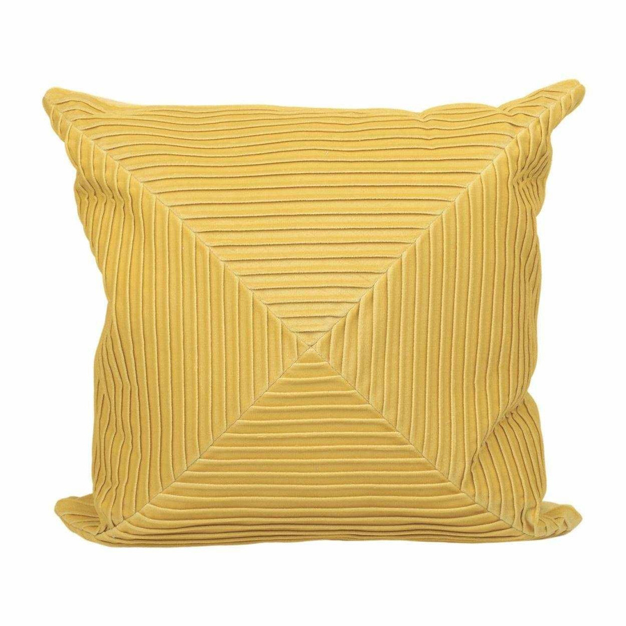 House of Nature Zierkissen Prata aus Cordstoff in Gelb, B/T/H: 45 x 45 x 45 cm - Bild 1