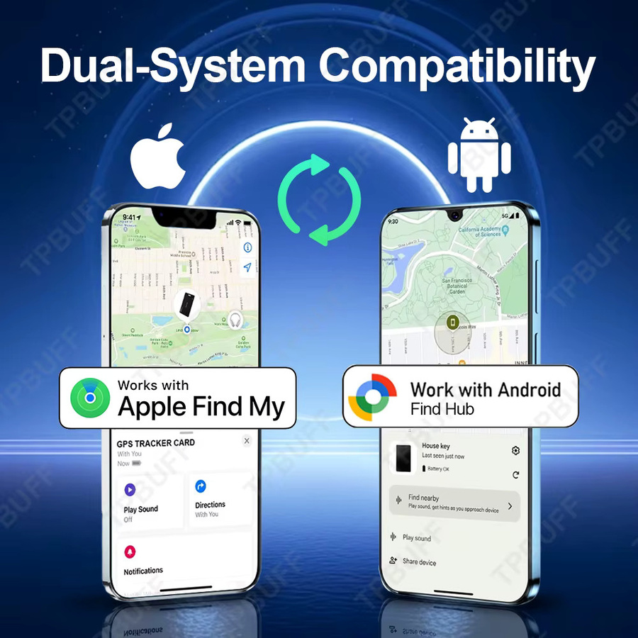 Peocke Dual-System GPS-Tracker in Schwarz für Android und Apple zur Anti-Verlust-Ortung - Bild 2