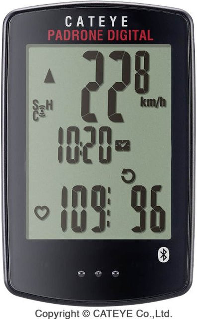 Cateye Padrone Digital Fahrradcomputer in Schwarz - Bild 1