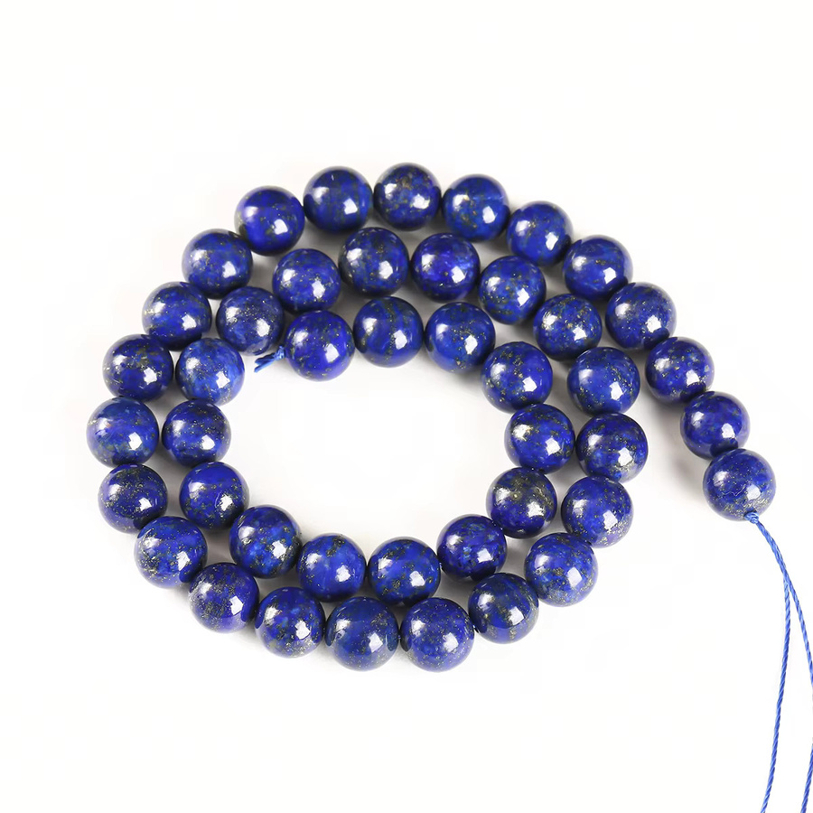 Lapis Lazuli Perlen, rund, 15'' - Bild 3