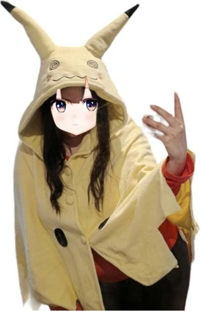 Potdemiel Pokémon Mimikyu Cosplay Kostüm, Umhang Anzug, für Erwachsene - Bild 1