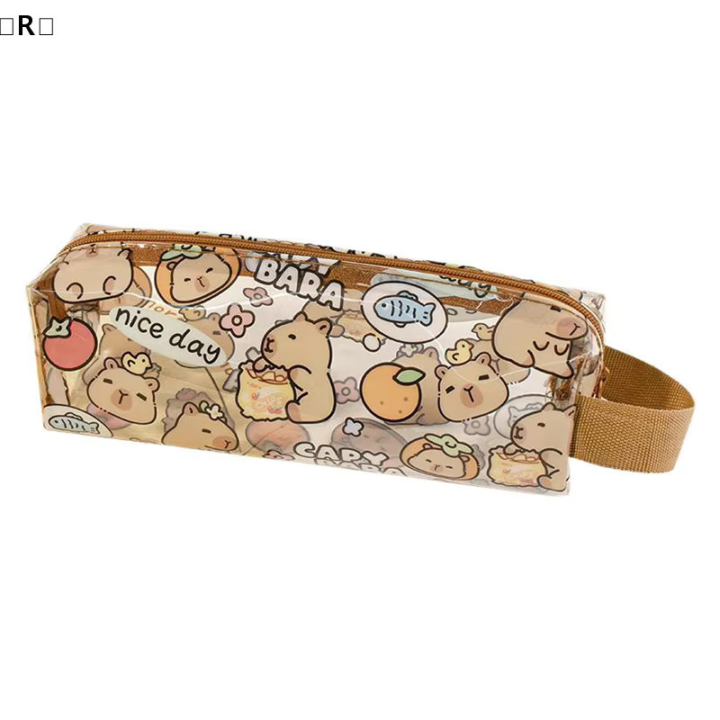 Niedliches Capybara Federmäppchen im Cartoon-Stil als Kawaii Stifttasche für Schule und Büro in Mehrfarbig - Bild 3