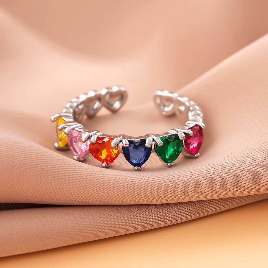 GaGa-Duck Ring, 925 Silber, Kristall, Bunt, Unisex - Bild 2