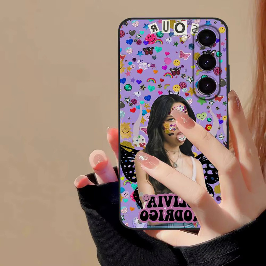 Singer-O-Olivia R-Rodrigos Soft Cover Handyhülle für Samsung Galaxy S21 S22 S23 S24 S25 S26 Ultra FE Plus 5G A52S in Multicolour - Bild 5