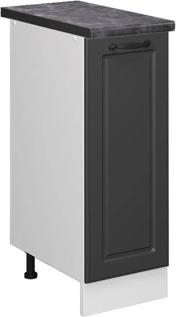Vicco Apothekerschrank R-Line Landhaus Stil in Anthrazit und Weiß mit Scharniertüren - Bild 1