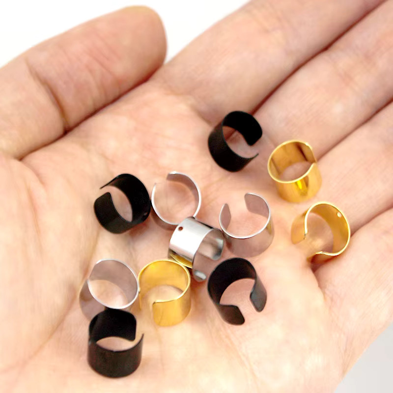 SUMOORL Ohr Manschetten Clips, Edelstahl, Silber, Unisex - Bild 2