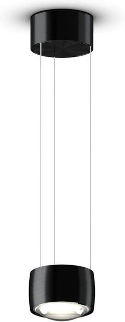 Occhio Sento sospeso up LED-Pendelleuchte Black Phantom mit Glaslinse, dimmbar, warmweiß 3000K, höhenverstellbar 50-200 cm - Bild 1