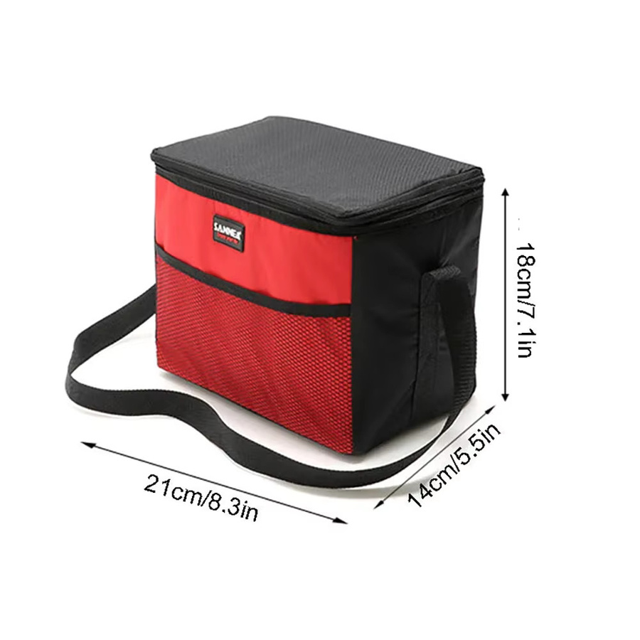LISM Isolierte Bento-Tasche mit Picknick-Kühlpack in Blau, 5 l Volumen - Bild 5