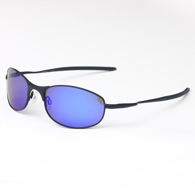 Binchi Outdoor Equipment Sonnenbrille, polarisiert, Metall, oval, blue, Unisex - Bild 1