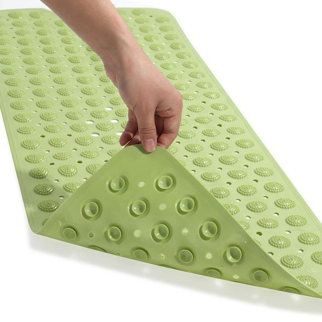 Houspace Anti-Rutsch-Duschmatte mit Massagepunkten in Grün, B/T: 70,0 x 36,0 cm - Bild 1