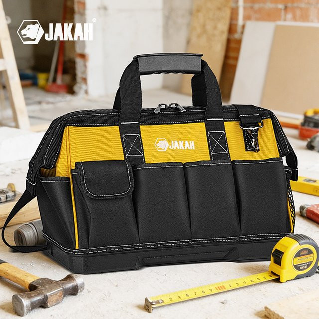 JAKAH 20-Zoll Werkzeugtasche mit breiter Öffnung, wasserdichtem geformtem Boden und verstellbarem Schultergurt - Bild 1