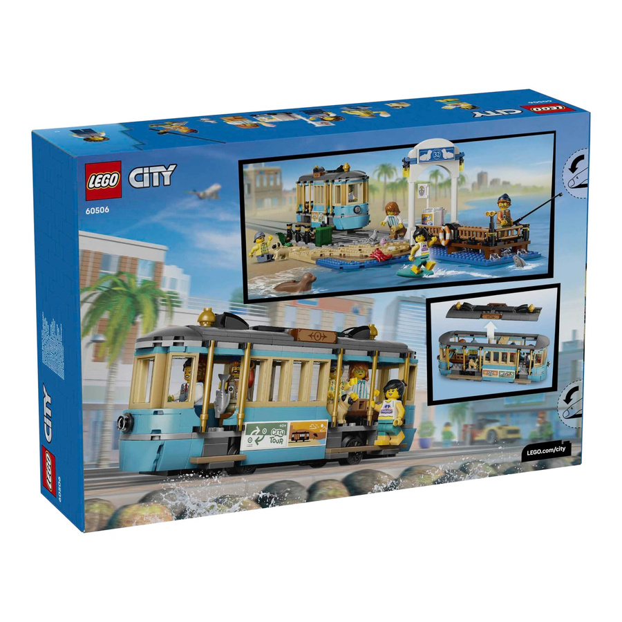 LEGO City Klassische Strandstraßenbahn Bauset Strand - Bild 5