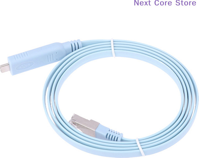 eelhoe USB-C auf RJ45 Konsolenkabel RS232 Serieller Adapter für Router, Blau, Länge: 1,5 m - Bild 1