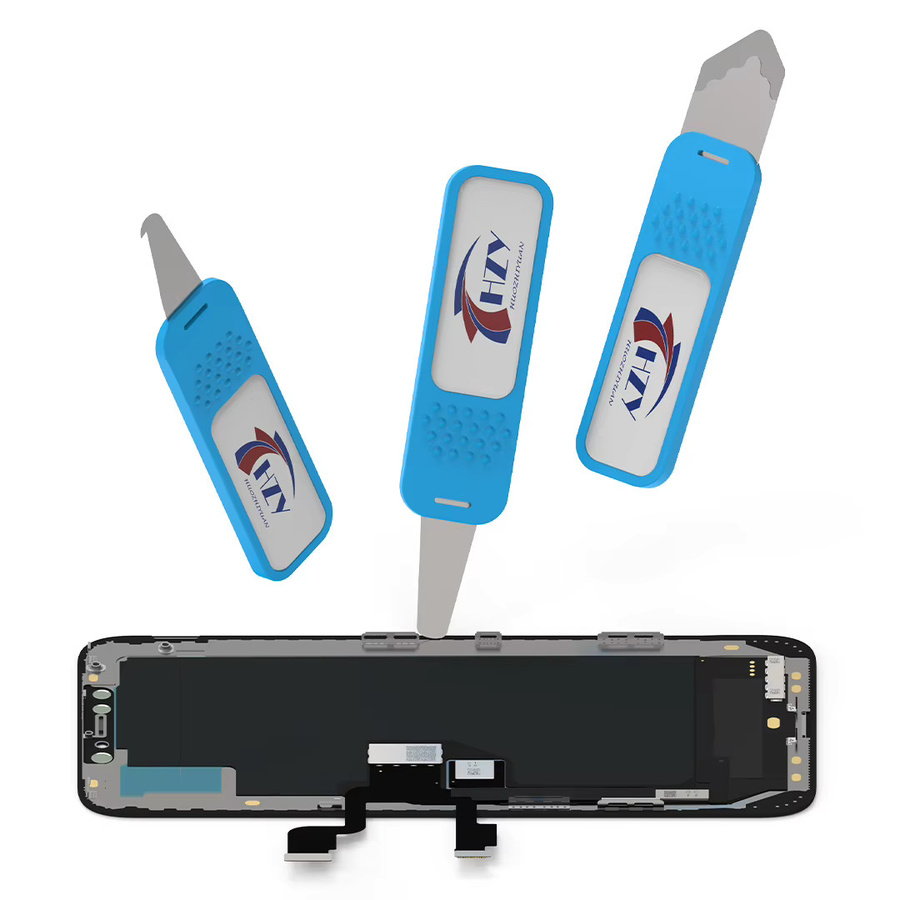TOOKKS 3-teiliges LCD Bildschirm Opener Reparatur-Set für iPhone, iPad, Samsung und Tablet in Blau - Bild 2