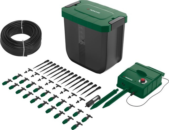 PARKSIDE Solar-Bewässerungs-Set PBSS1 A1 mit Reihentropfer für In-Ground-Anwendungen - Bild 1