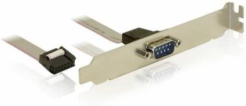 Delock PC-Slotblech Seriell in Silber/Grau, 1 Stück - Bild 1