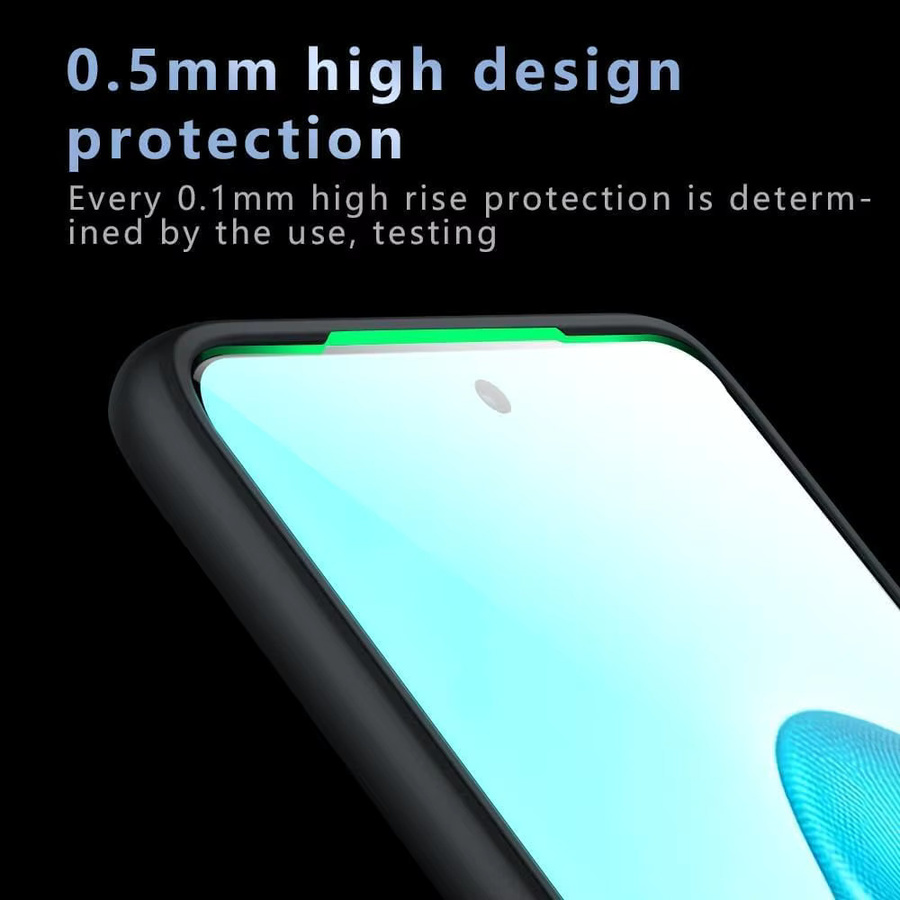 Stoßfeste Frosted Matte Handyhülle für Motorola Moto G56 und Moto G86 Power 5G in Transparent oder Schwarz mit Skin-Touch Oberfläche und harter Rückseite - Bild 4