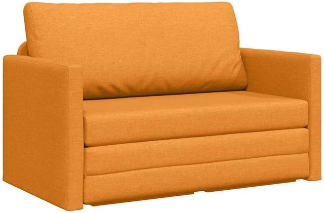 vidaXL Schlafsofa in Gelb mit Stoffbezug und Armlehnen - Bild 1