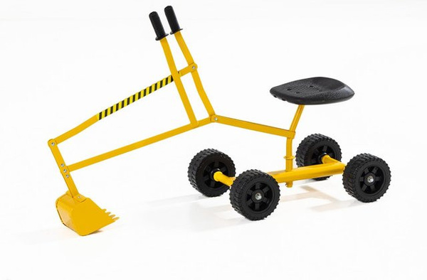 GreenYard Kinder-Bagger mit Schaufel Baustelle Gelb Schwarz