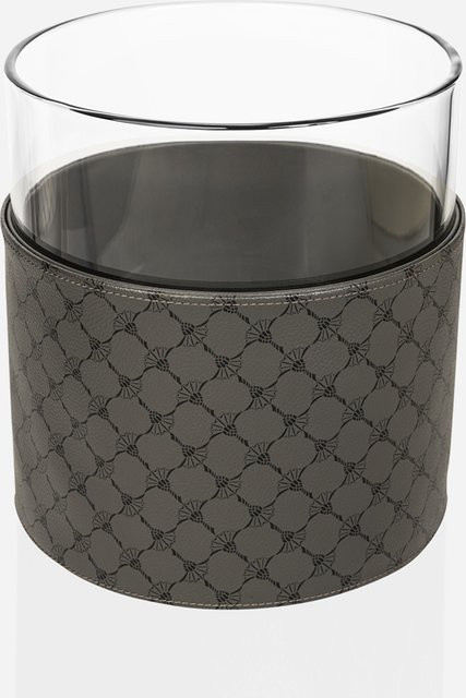 Moderne Glasvase JOOP! CORNFLOWER in Anthrazit und Schwarz mit geometrischem Design - Bild 1
