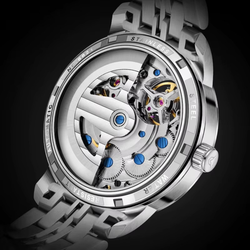 AILANG Armbanduhr, Mechanisch, Edelstahl, Silber, Herren - Bild 2