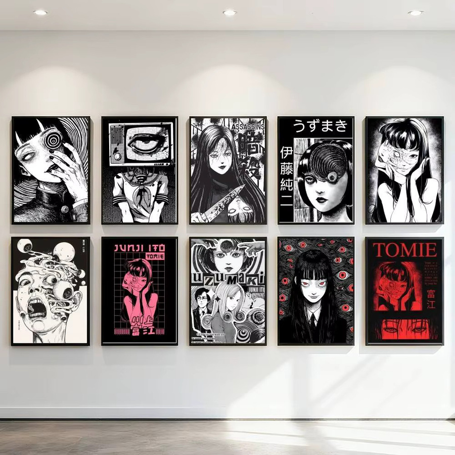 J-Junji Ito Tomie Retro Anime Poster Kunstdruck aus Papier für deine Wanddekoration - Bild 2