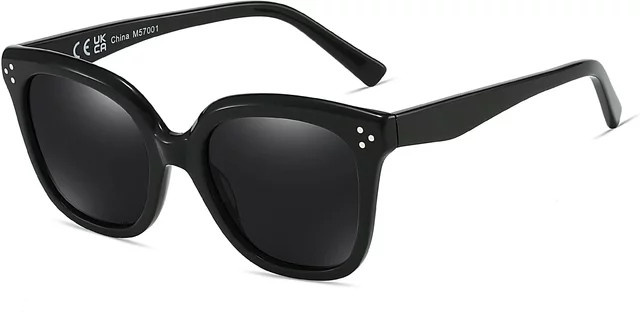BLUEMOKY Sonnenbrille, quadratisch, Vollrand, Acetat, schwarz, Damen - Bild 1