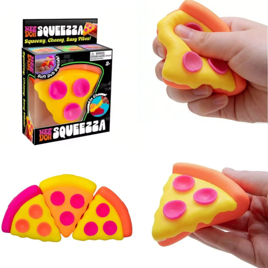 Schylling Needoh Pizza Fidget Cube, weicher Gummi, multicolor - Bild 2
