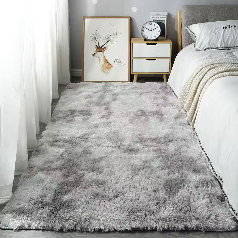 VIKAMA Plüschteppich in Grau, weiche Samtmatte mit Anti-Rutsch-Funktion für Wohnzimmer, Schlafzimmer und Kinderzimmer - Bild 2