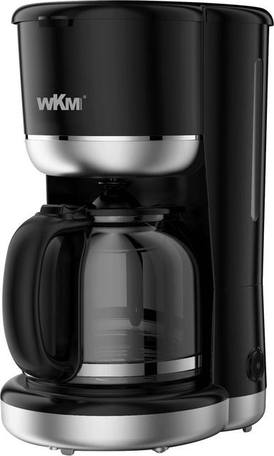 WKM Kaffeeautomat Classic Line KM-900.1C in Schwarz und Silber mit Glaskanne - Bild 1