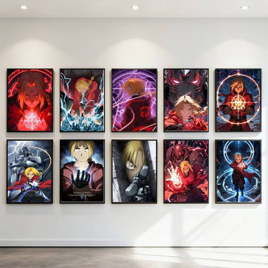 Kayou Fullmetal Alchemist Anime-Poster Kunstdruck aus Papier in Multicolour, B: 15,0 cm, H: 10,0 cm - Bild 2