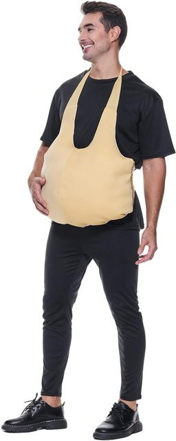 Party-Requisiten falscher Bauch und Po, Adult, One Size, beige - Bild 1