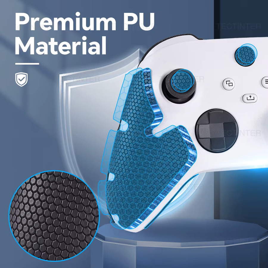 TECTINTER Griffaufkleber für Xbox-Controller in Schwarz, rutschfeste und staubdichte Gamepad-Skins als Spielzubehör - Bild 3