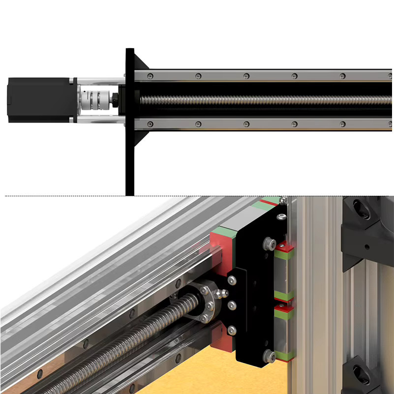 BulkMan3D ULTIMATE Bee 4-Achsen-CNC-Graveur mit SFS1210 Kugelumlaufspindeln und HGR-Schienen für Holz, Metall, Acryl und Kunststoff - Bild 5