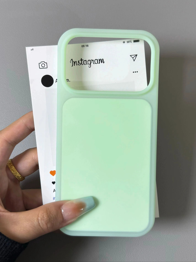 Eiscreme Flüssigsilikonhülle für Apple iPhone 17 Pro Max 16 15 Pro Max in Gelb und Grün, mattierte Jelly-Handyhülle - Bild 1