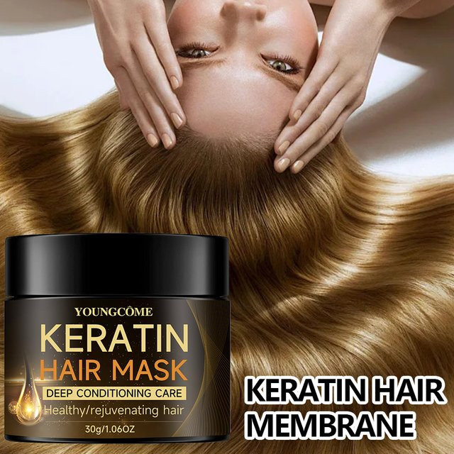 YOUNGCOME Keratin Haarmaske, Creme für strapaziertes Haar, Unisex - Bild 1