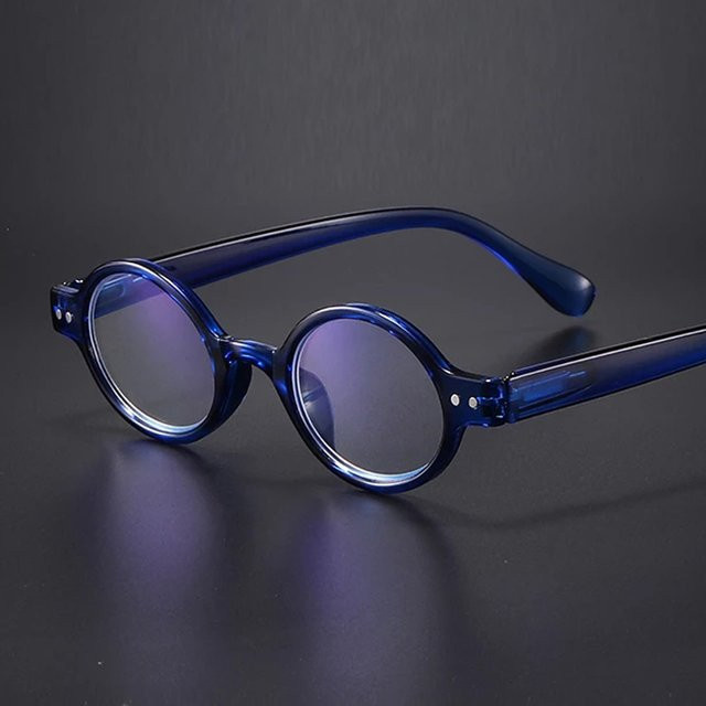 ONEVAN Lesebrille, Rund, Vollrand, Kunststoff, Blau, Damen - Bild 1
