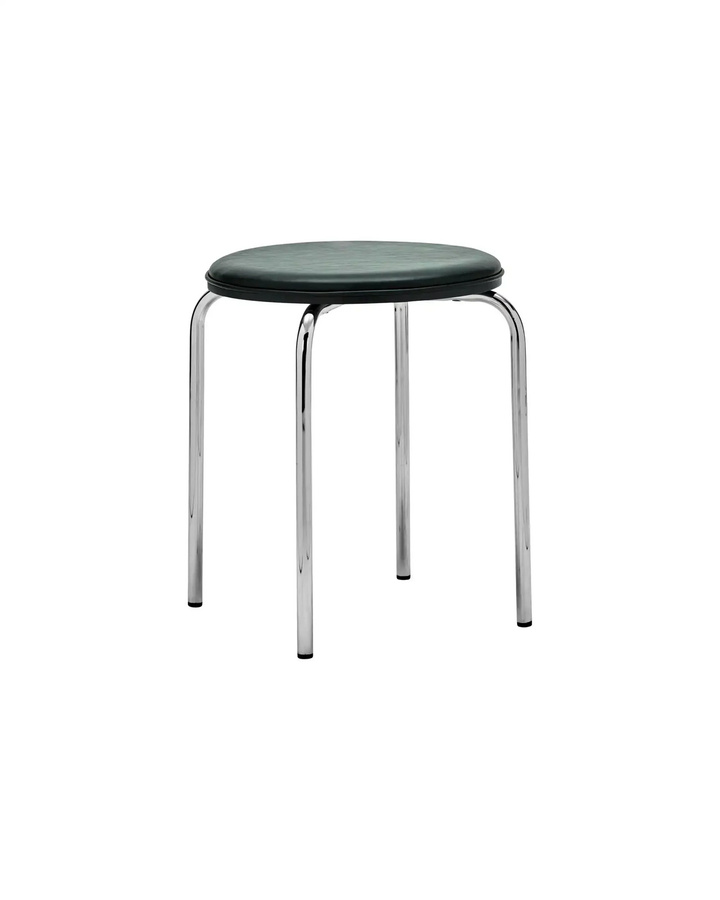 House Doctor Hocker Comma Dunkelgrün mit modernem Design, Höhe: 45 cm, Breite: 37 cm, Tiefe: 37 cm - Bild 1