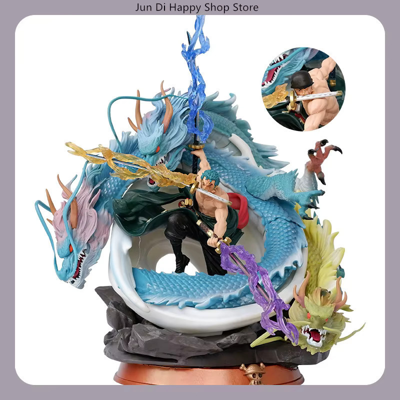 Bandai One Piece Drei Drachen Zoro Ultra Giant Tornado, Anime-Figur, 35cm - Bild 3