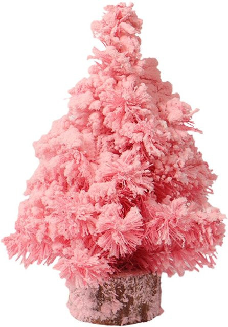 Künstlicher Weihnachtsbaum von Tooarts in Pink für den Tisch, Höhe: 30 cm - Bild 1