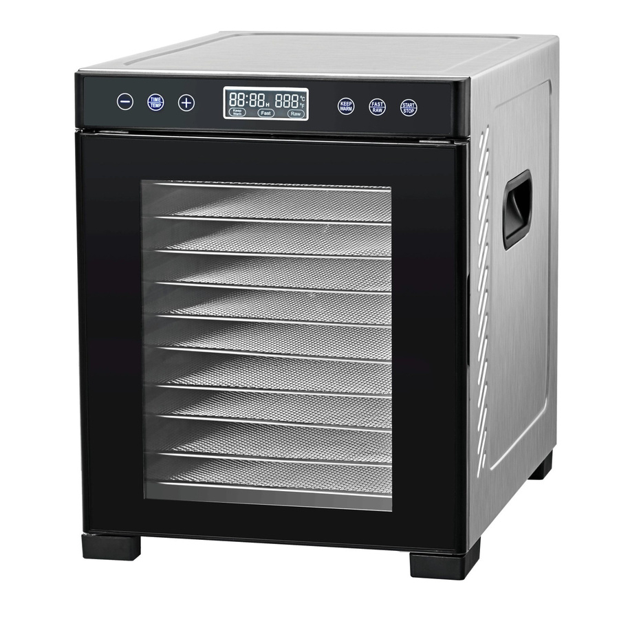 Balter Dörrautomat Edelstahl Silber mit 10 Etagen, 700 W Dehydrator mit LED-Display und Temperaturregelung, BPA-frei - Bild 2