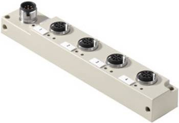 Weidmüller SAI-4-S8 4P M12L 1267330000 Sensor/Aktorbox passiv, M12-Verteiler mit Metallgewinde, Grau - Bild 1