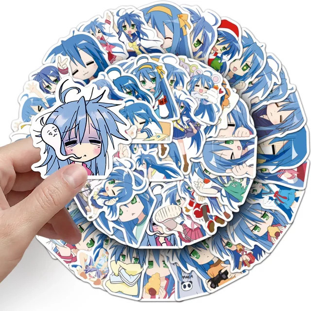 GOGOTU Lucky Star Izumi Konata Graffiti Aufkleber, 50-teiliges Set, Bunt / Mehrfarbig - Bild 1