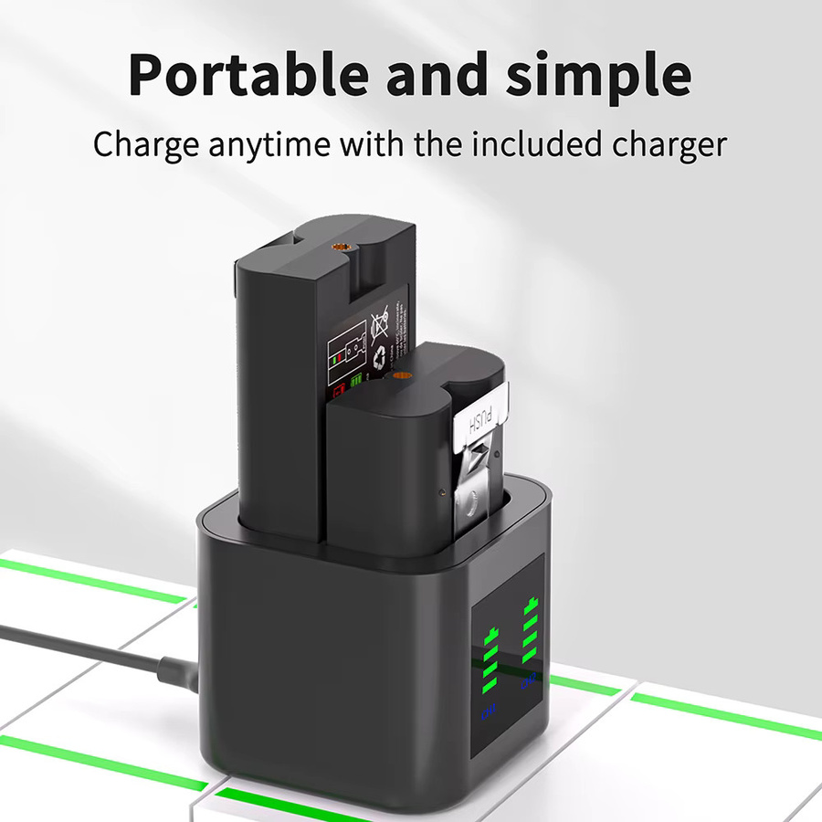 PUJIMAX Li-Ionen-Akku 6800 mAh in Schwarz für Ring Video Doorbell 4/3/2 und Stick Up Cam Akku 2. und 3. Generation, 3,65 V - Bild 2